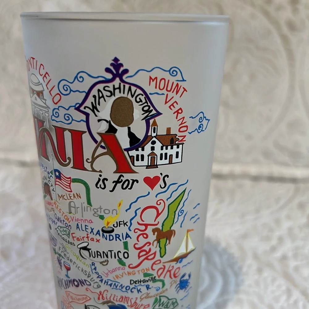 Virginia Drinking Glass, set of‎ two